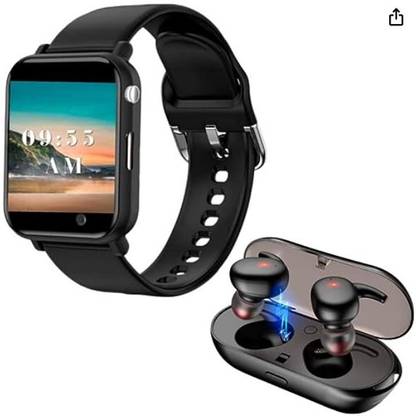 Hum Impossible Screen Guard for Truly Wireless Bluetooth Headset with Charging Case, Bluetooth Touch Screen Smart Watch