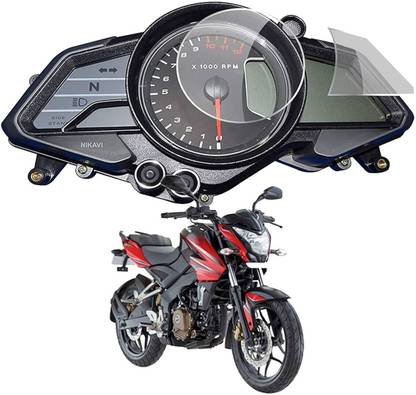 Afpin Impossible Screen Guard for PPF TPU Material BAJAJ PULSAR NS200 RS200 Screen Guard Protector Accessories Motorcycle Digital Console Speedometer- Clear