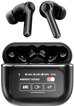 RADHAV Impossible Screen Guard for BOUGYR Display Touch Screen Earbuds ANC ENC Compatiable for iOS Android True - Copy (2)