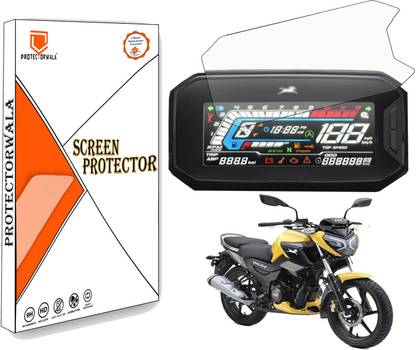 Protectorwala Impossible Screen Guard for TVS RAIDER 125 BASE MODEL Screen Guard Protector Accessories Motorcycle Digital Console Speedometer- Clear