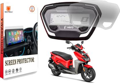 Protectorwala Impossible Screen Guard for HERO XOOM Scooter Screen Guard Protector Accessories Digital Console Speedometer- Clear