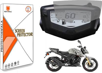 Protectorwala Impossible Screen Guard for TVS APACHE RTR 200 4V RTR 160 4V Screen Guard Protector Accessories Motorcycle Digital Console - Clear