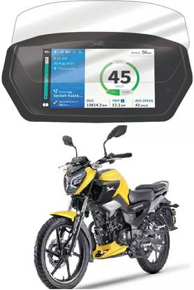 Afpin Impossible Screen Guard for TVS RAIDER 125 SMARTXONNECT Screen Guard Protector Accessories Motorcycle Digital Console Speedometer- Clear