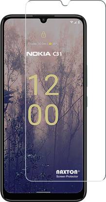 NAXTON Impossible Screen Guard for Nokia C31 6.77 Inch (2022) [Bubble Free] [Anti Glare] [Unbreakable] - Not a Tempered Glass