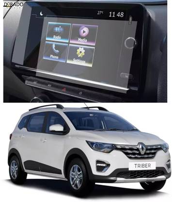 DORADO SHIELD Impossible Screen Guard for RENAULT TRIBER (8 INCH) Car Infotainment System Accessories Unbreakable Screen Guard (Petrol & Diesel) (Transparent)
