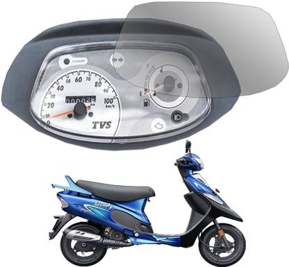 Zealsy Impossible Screen Guard for TVS PEP SCOOTER Screen Guard Protector Accessories analog Console Speedometer- Clear