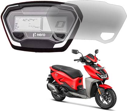 Afpin Impossible Screen Guard for HERO XOOM Scooter Screen Guard Protector Accessories Digital Console Speedometer- Clear