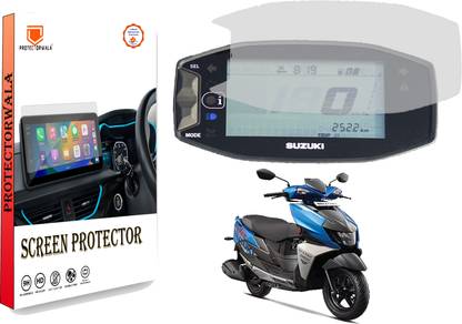 Protectorwala Impossible Screen Guard for SUZUKI AVENIS 125 and BURGMAN STREET EX Screen Guard Protector Accessories Scooter Digital Console - Clear