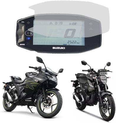 Zealsy Impossible Screen Guard for SUZUKI GIXXER SF 155 Screen Guard Protector Accessories Motorcycle Digital Console Speedometer- Clear