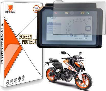Protectorwala Impossible Screen Guard for KTM DUKE 250 GEN 3 Screen Guard Protector Accessories Motorcycle Digital Console Speedometer- Clear