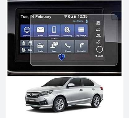 Grip Gaurd Screen Guard for Stereo & Music player of Honda Stereo & Music player of Amaze Navigation Dashboard Infotainment (1, HD Ultra Glass)