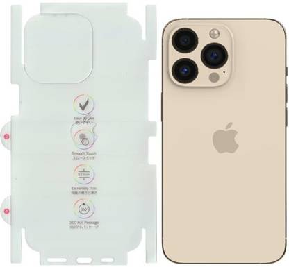 GET PAY Impossible Screen Guard for Membrane TPU Clear Apple Logo Cut Back Screen Guard Compatible with iPhone 15 (6.1"), Designed for iPhone 15 Back Screen Protector Guard [Not Glass]