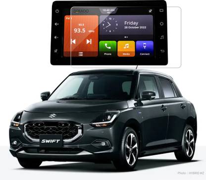 DORADO SHIELD Impossible Screen Guard for Maruti Suzuki Swift 2024 (7 inch ) Car Accessories Navigation or Music Touch Screen Guard - Clear