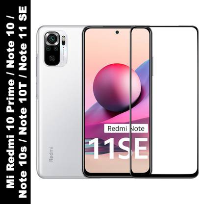 Flipkart SmartBuy Edge To Edge Tempered Glass for Mi Redmi 10 Prime, Mi Redmi Note 10, Mi Redmi Note 10s, Mi Redmi Note 10T, Mi Redmi Note 11 SE