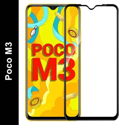 TINGTONG Edge To Edge Tempered Glass for Poco M3