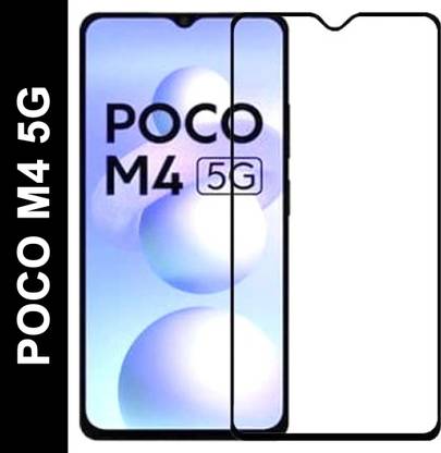 DMJHP Edge To Edge Tempered Glass for POCO M4 5G