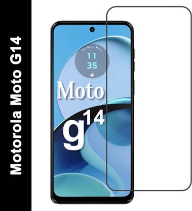 EITANSHA CREATION Edge To Edge Tempered Glass for MOTOROLA g14, Moto G14
