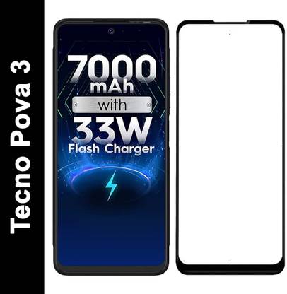 O2MG Edge To Edge Tempered Glass for Tecno Pova 3