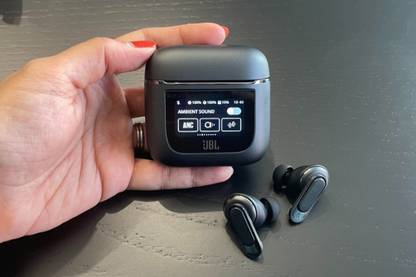 Earbuds THJDG Nano Glass for JBL unveils the Tour PRO 2 TWS Earbuds with an actual touchscreen - Copy (5)