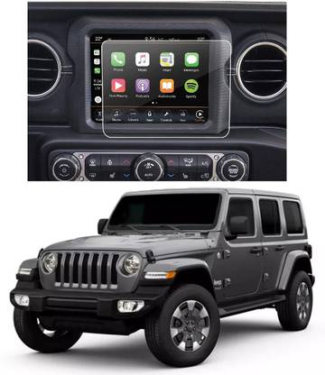 Wishguard Screen Guard for Infotainment System of Jeep Wrangler Rubicon (8.4 inch) (2021-22) Perfectly Cut, Car Display protector with 9H Hardness [Not Tempered Glass]