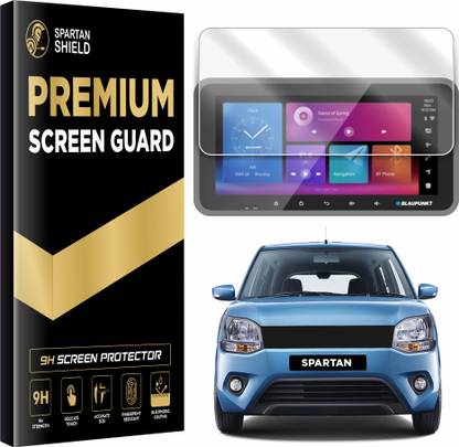 spartan shield Screen Guard for BLAUPUNKT JAMAICA 990 After Market 10.33-inch [with Button Hole] Android Car Stereo System || Infotainment Display Protector || Aftermarket TouchScreen Player Accessory 2025 [Not Tempered Glass]