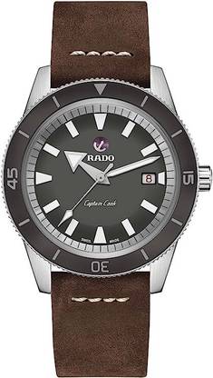 goldentomb Screen Guard for Rado Men's Captain Cook Leather Swiss Automatic Watch, Gray
