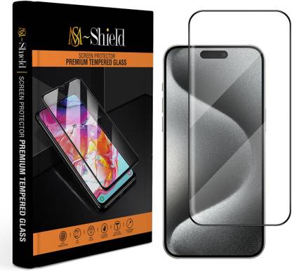 MS-Shield Screen Guard for Apple iPhone 15 Pro Max, High Transparency HD+ Glass Protection