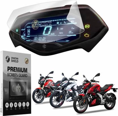 spartan shield Screen Guard for New 2024 BAJAJ PULSAR N150 N160 N250 Facelift || SOFT TPU Instrument Cluster Protector FOIL || N 150 160 250 Bike Digital Display Console Accessory | Thin Scratch Cover [Not Tempered Glass]