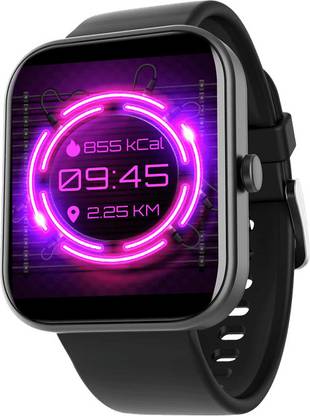 SMUGGEXAMPLE Screen Guard for boAt Wave Electra Smartwatch with Bluetooth Calling (46mm HD Curved Display, IP68 Water Resistant, Charcoal Black Strap)