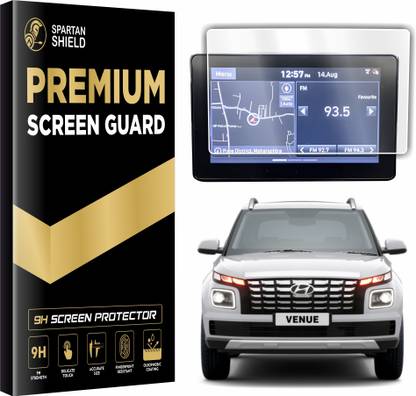 spartan shield Screen Guard for HYUNDAI VENUE 8-inch THIN BEZELS || Facelift 2022 - Running || Touchscreen Infotainment System Protector || S/S+ | Executive | S+/S(O)/S(O)+ | S(O)+ Adventure | S(O) Knight | SX Executive | SX [Diesel] || HyundaiVenue Car 9H Digital Display Touch Screen Accessories 2025 [Not Tempered Glass]