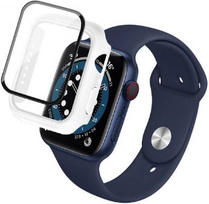 KAZUKI Screen Guard for (41mm) Apple Watch Series 8 Series 7 [41mm] Hard Pc Case (White)