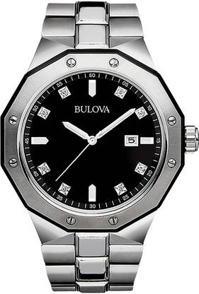 JAHAAN Screen Guard for Bulova Classic Quartz Mens Watch, Diamond , Two-Tone ( 98D103)
