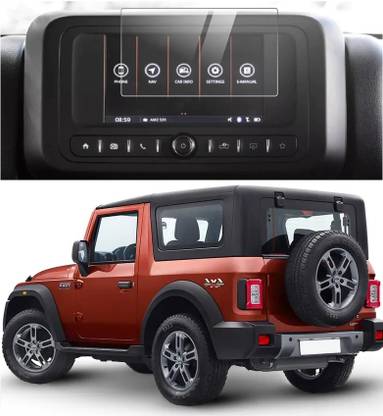 KACA Tempered Glass Guard for Mahindra Thar 4X4 infotainment system/GPS system/Navigation system (Clear)
