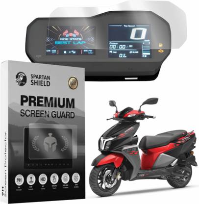 spartan shield Screen Guard for TVS NTORQ 125 XT Scooter || 9H TFT Instrument Cluster Protector || Ntorq125XT Display Console Accessory NtorqXT [Not Tempered Glass]