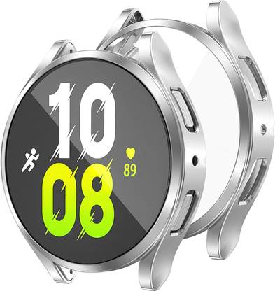 KAZUKI Screen Guard for 40mm Samsung Galaxy Watch 5 40mm Bumper Case (Silver)