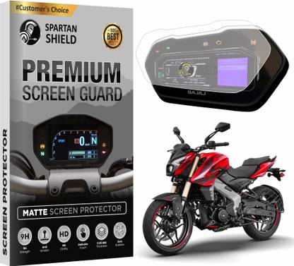 spartan shield Screen Guard for New BAJAJ PULSAR NS400 Z 2024 || 9H Instrument Cluster Protector || NS 400 Bike Display Console Accessory | Scratch Cover 400NS [Not Tempered Glass]