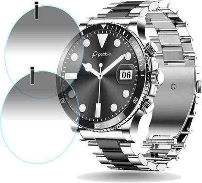 TWUAOP Screen Guard for PEBBLE CHROME SMARTWATCH