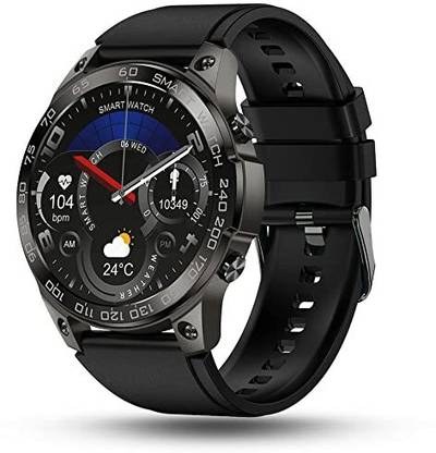 HEPOCH Screen Guard for Pebble Cosmos Endure 1.46" AMOLED Always-On Display Bluetooth Calling IP68 Waterproof Smartwatch 466 * 466 (Jet Black)