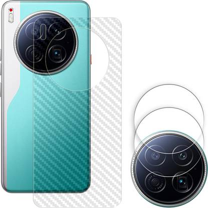 ARBAN Screen Guard for Tecno Camon 40 Premier 5G Camera Lens Glass Protector | Anti-Scratch | Edge to Edge Full Coverage | 9H Hardness (BACK CARBON FIBER SKIN + CAMERA LENS PROTECTOR)