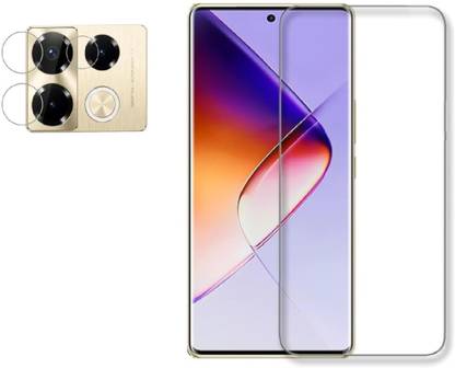 ISAAK Screen Guard for Infinix Note 40 Pro Unbreakable Front Screen Guard and Camera Lens Protector (Combo Pack)