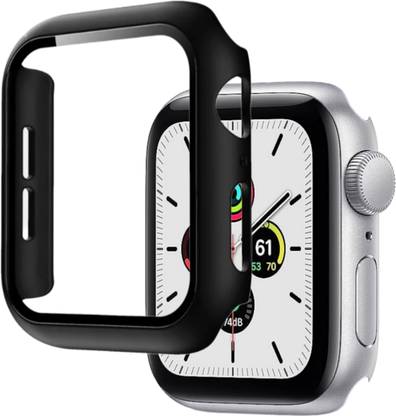 AEHUB Screen Guard for Apple Watch SE GPS+Cellular 40mm Case Cover (Black)