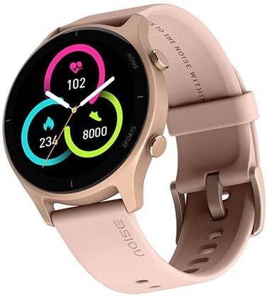 HEPOCH Screen Guard for Noise Newly Launched Twist Round Dial Smart Watch with Bluetooth Calling, 1.38" TFT Display, Up-to 7 Days Battery, 100+ Watch Faces, IP68, Heart Rate Monitor, Sleep Tracking (Rose Pink)