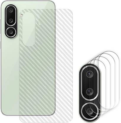 ARBAN Screen Guard for Samsung Galaxy F56 5G Camera Lens Protector | Anti-Scratch | Edge to Edge Full Coverage | 9H Hardness (BACK CARBON FIBER SKIN + CAMERA LENS PROTECTOR)