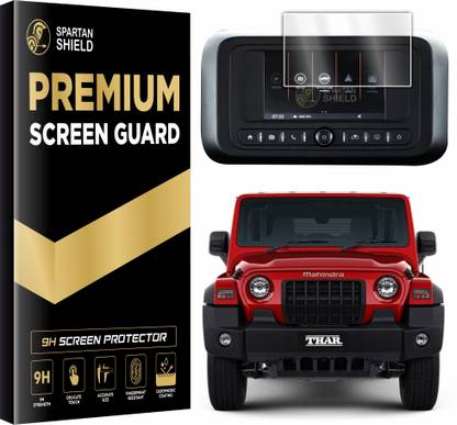 spartan shield Screen Guard for MAHINDRA THAR LX 7 INCH || 9H Infotainment GPS System Protector || Car Audio Display Accessory || 4-Str Hard Top Convertible AT Diesel || Car Display Accessory [Not Tempered Glass]