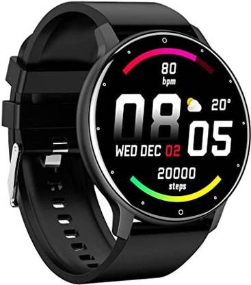 HEPOCH Screen Guard for OPTIMA Pulse Smart Watch 1.3",120+ Sports Modes, 240 * 240 PX High Res with SpO2, Heart Rate Monitoring & IP67 Rating for Men & Women (Black)