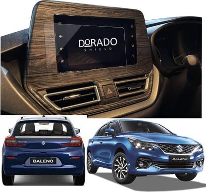 DORADO SHIELD Screen Guard for MARUTI SUZUKI NEW BALENO (2022-2023) (7 Inch), 9h Hammer Proof,Unbreakable,Nano FlexiGlass