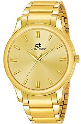 SOLOLINK Screen Guard for Civil Trend Analogue Golden Colour Watch-xbfh