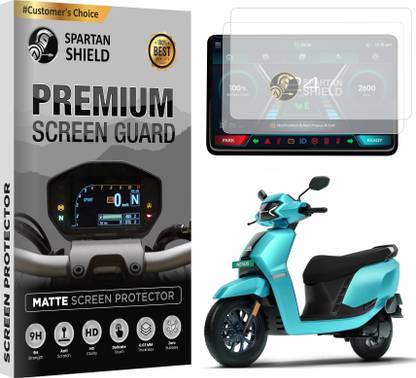spartan shield Screen Guard for AMPERE NEXUS || 7 INCH TFT Display Protector || Anti Scratch || Water Resistant Instrument Cluster Guard || NexuST EV Scooter Console Accessory [Not Tempered Glass]