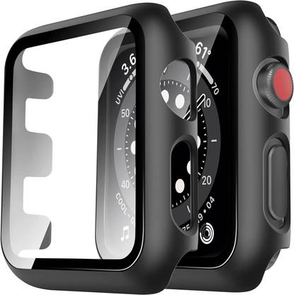 AEHUB Screen Guard for Apple Watch Series 2 42mm Case Cover (Black)