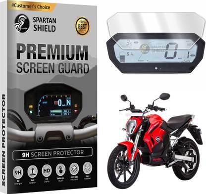 spartan shield Screen Guard for Revolt RV 400 || Anti Scratch || Water Resistant || HD Clear Vision || RV400 Instrument Console Digital Meter Protector [Not Tempered Glass]